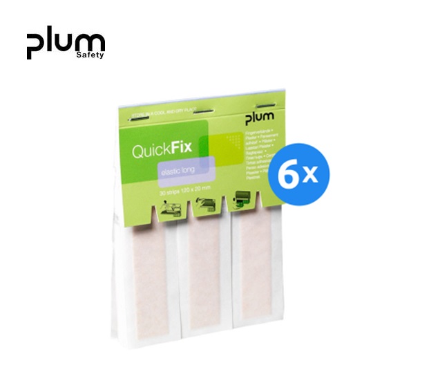 Plum QuickFix navulling 30 Elastic Fabric/Long Vingerpleister