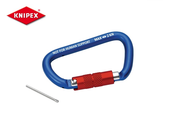 Knipex TT Materiaalkarabijnhaak voor gereedschapsbeveiliging 81mm