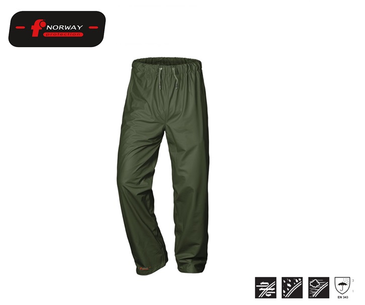 Regenbroek PU-Stretch Olive EN 343 0-S(46/48)