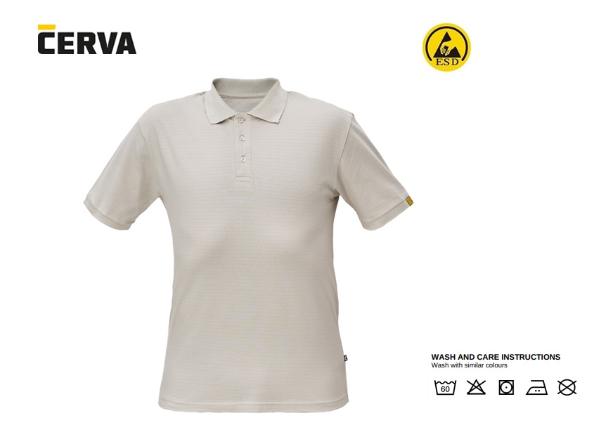 NOYO ESD polo-shirt grijs XS