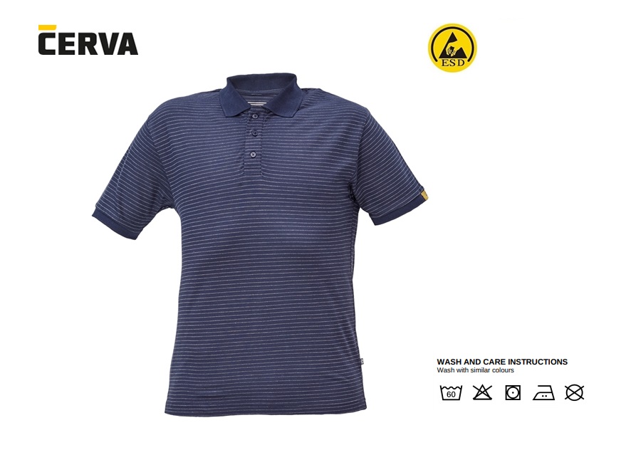 NOYO ESD polo-shirt marine XS