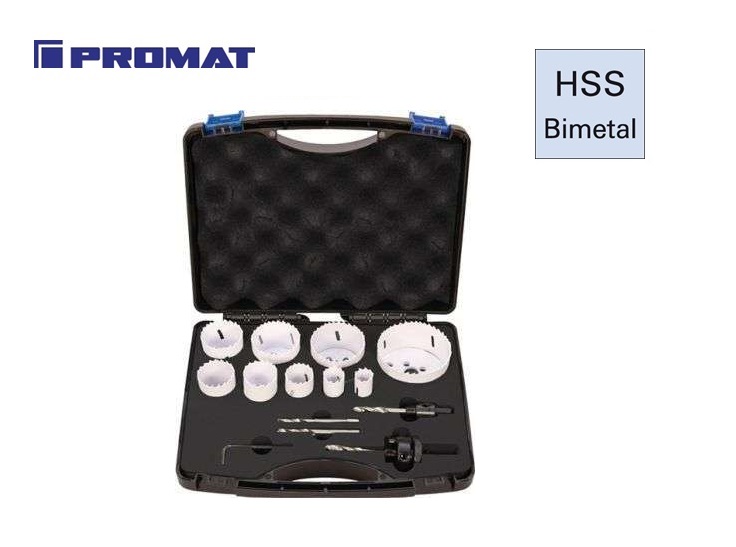 Promat Gatenzaagset 9-delig d. 22-68mm | DKMTools - DKM Tools