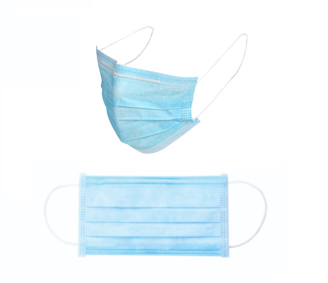 Wegwerp mondmasker blauw – 3 laags a 50 stuks niet medisch