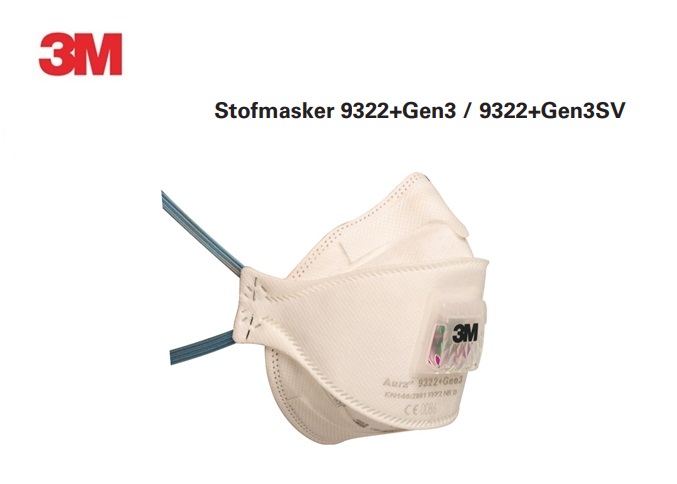 Stofmasker 9322 + Gen3 / 9322 + Gen3SV