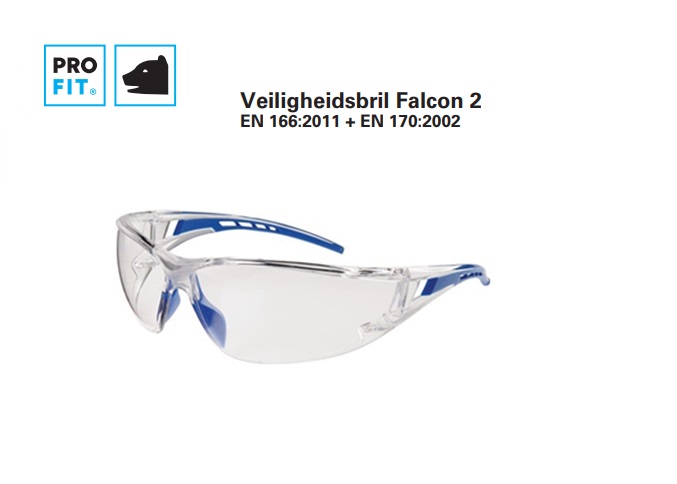 Veiligheidsbril Falcon 2 helder