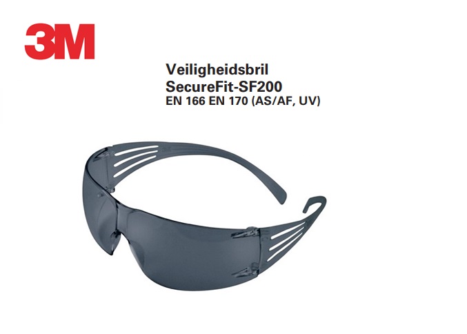 Veiligheidsbril SecureFit-SF200 grijs