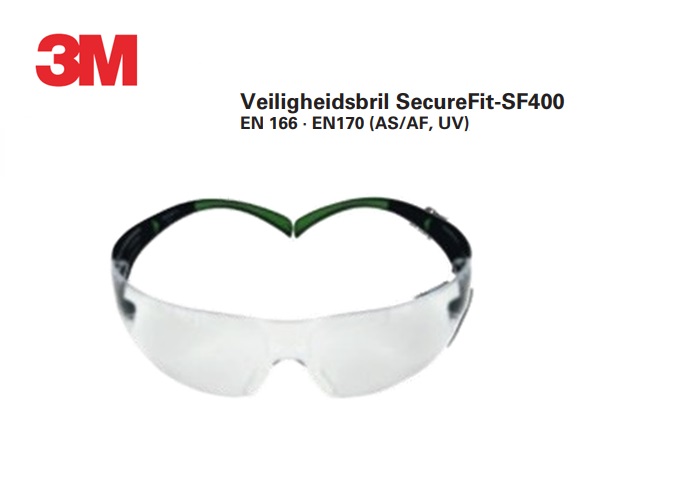 Veiligheidsbril SecureFit-SF400 EN 166 - EN172 blauw spiegelend | DKMTools - DKM Tools