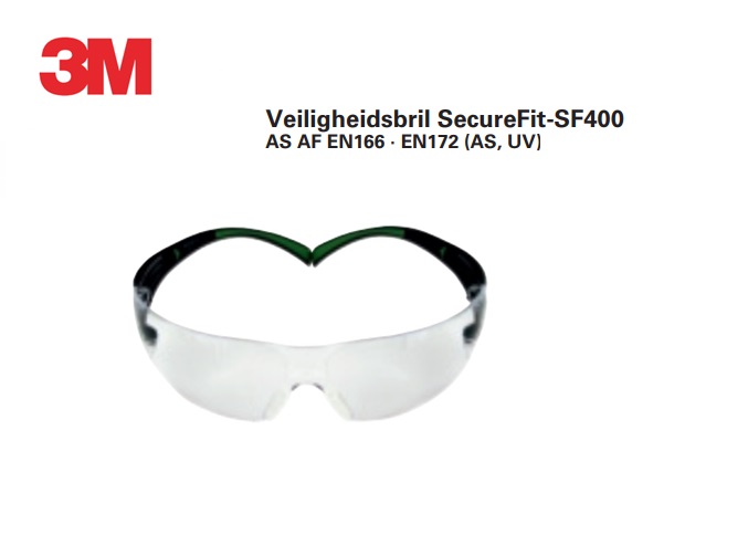 Veiligheidsbril SecureFit-SF400 EN 166 - EN172 I/O