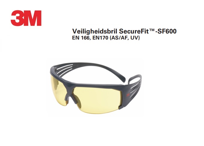 Veiligheidsbril SecureFit SF600 EN 166 - EN170 geel