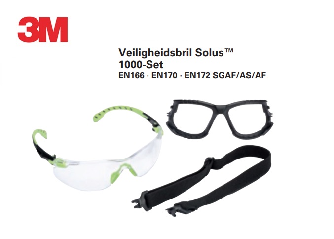 Veiligheidsbril Solus 2000 EN 166 geel | DKMTools - DKM Tools