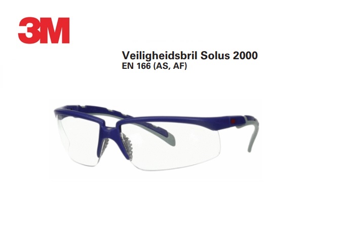 Veiligheidsbril Solus 2000 EN 166 helder