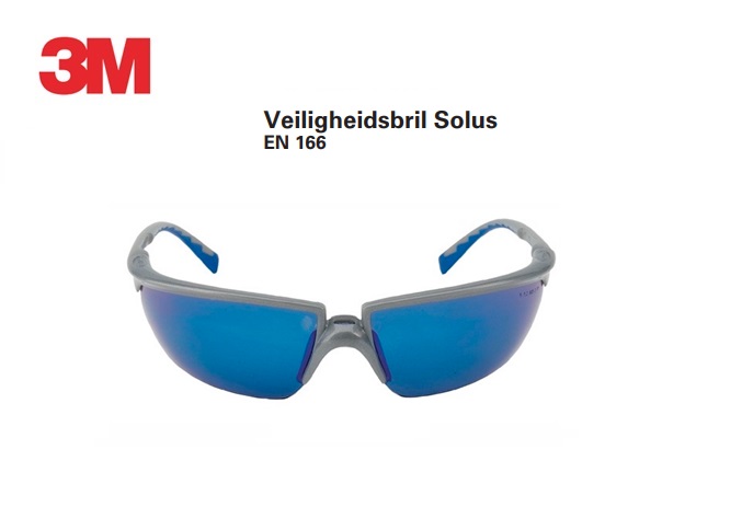 Veiligheidsbril Solus blauw EN 166