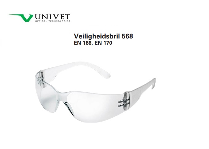 Veiligheidsbril 568 EN 166 - EN 170 helder
