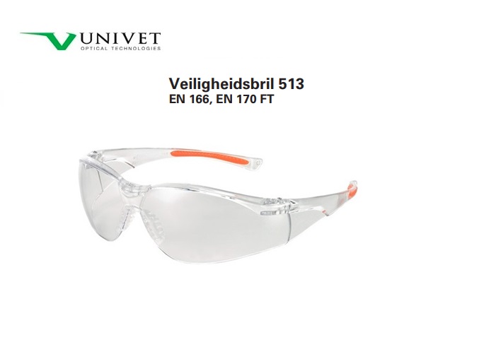 Veiligheidsbril 513 EN 166 - EN 170 helder