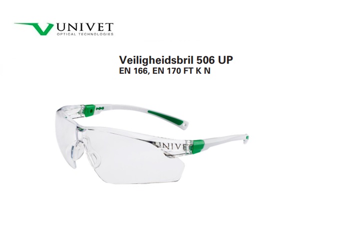 Veiligheidsbril 506 UP EN 166 - EN 170 helder