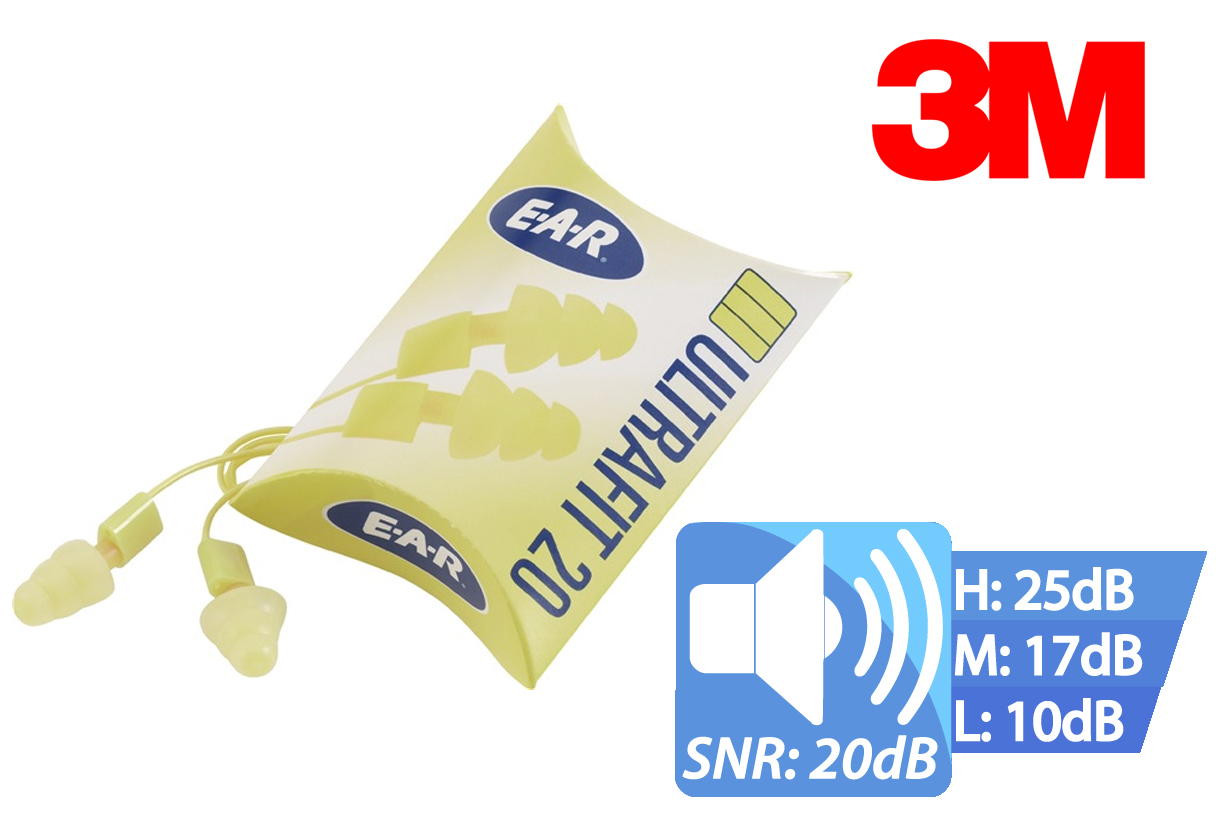 Oorbeschermingstop EAR ULTRAFIT 20 EN 352-2 (SNR) = 20 dB Krt.à 50 PA