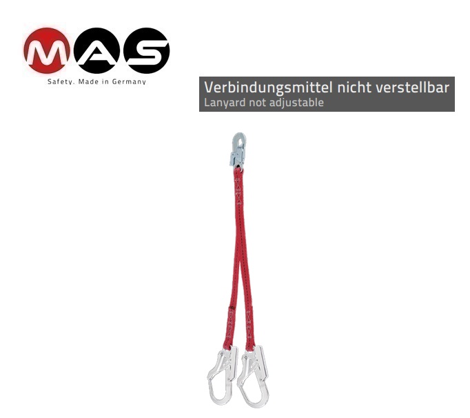 Verbindingsmiddel B3 Twin 27 mm - 1,5 m karabijnhaak MAS 51+MAS 50+MAS 50 | DKMTools - DKM Tools