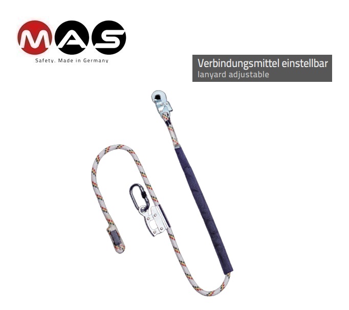 Masi MA 4 SK 16 kernmantel touw 16 mm - 1,5 m EN 358 + 795