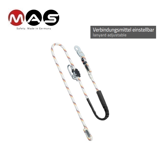 Masi MA 5 kernmantel touw 16 mm - 1,5 m EN 358 + 795