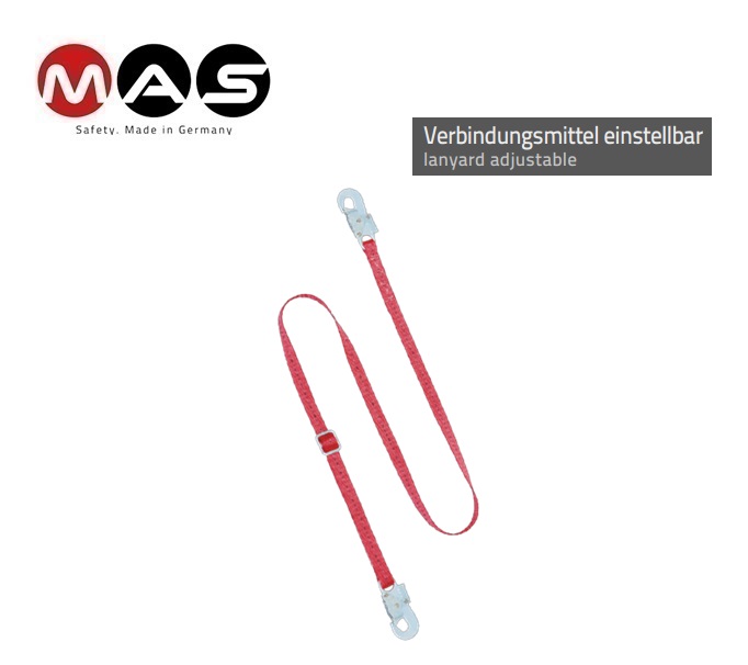 MASI B3R singelband 27 mm - 1,5 m met karabijnhaak MAS 51