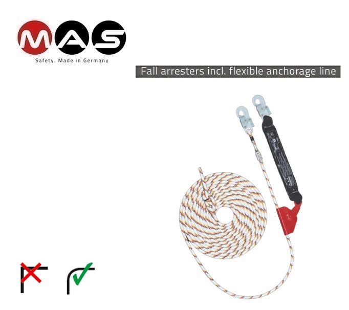 Valbeveiliging MAS S 16  16 mm - 20 m EN 353-2 | DKMTools - DKM Tools