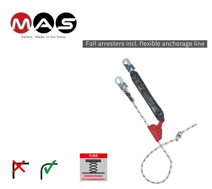 Valbeveiliging MAS S 16  16 mm - 5 m EN 353-2 | DKMTools - DKM Tools