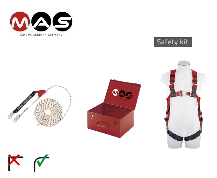 Veiligheidsset MAS 30 met MAS SK12 EN 363 totale lengte 1,8 m | DKMTools - DKM Tools