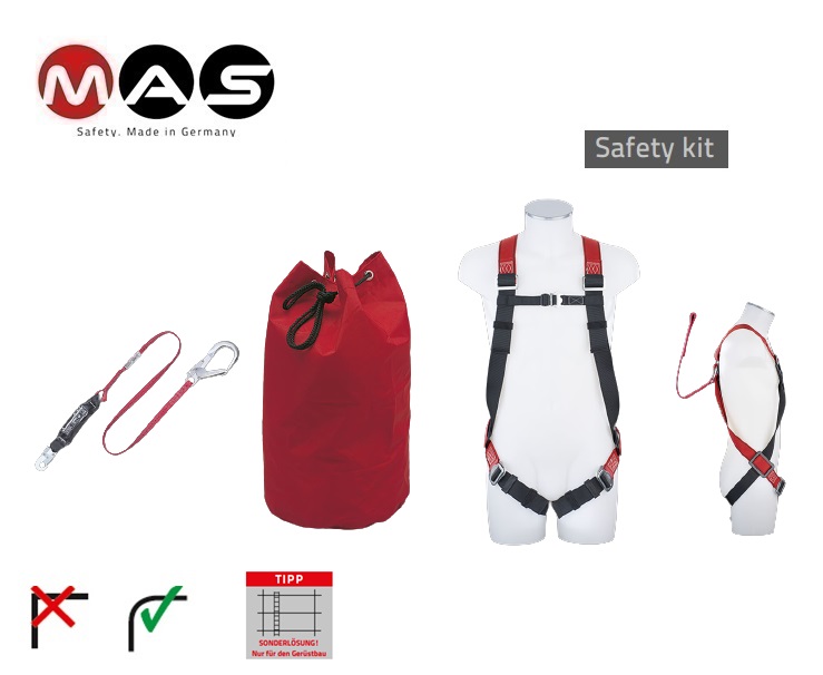 Veiligheidsset MAS 5 EN 363 bandlengte 2 m | DKMTools - DKM Tools