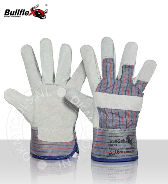 Bullflex Gevoerde splitlederen handschoenenen mt 10