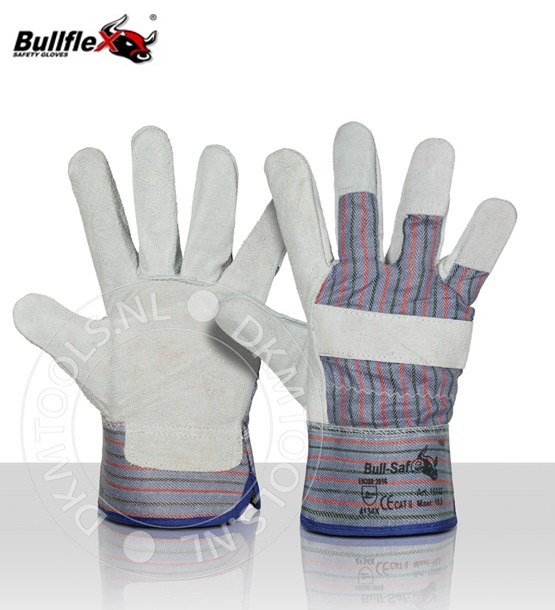 Bullflex Gevoerde splitlederen handschoenen mt 10