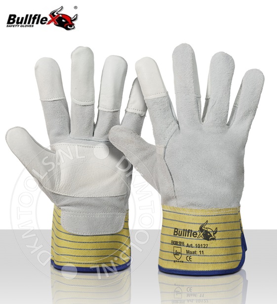 Bullflex Gevoerde splitlederen handschoenen mt 11