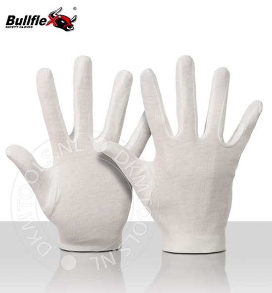 Bullflex katoenen gebleekte handschoenen mt 7