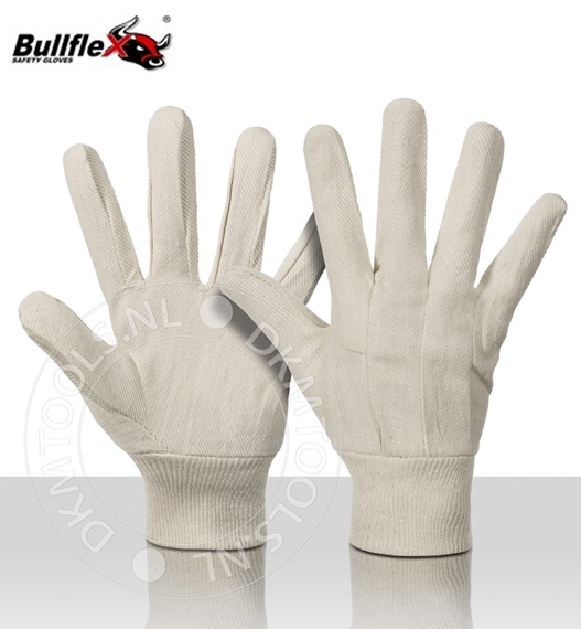 Bullflex Katoenen keper handschoenen mt 10