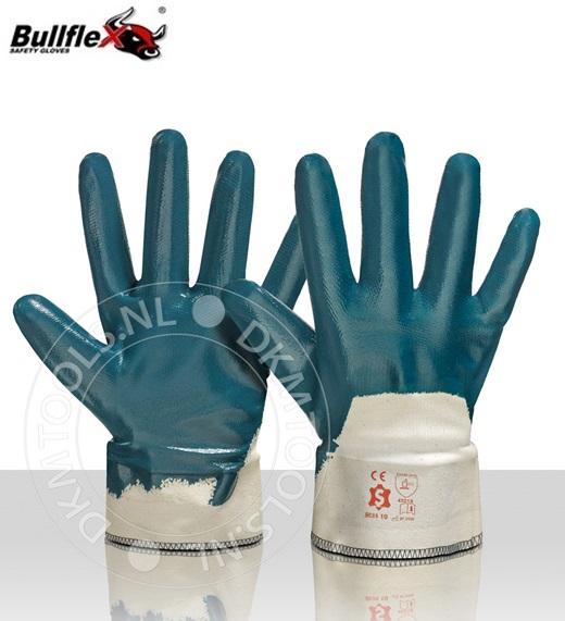 Bullflex Handschoenen van jersey gedompeld in nitril mt 9
