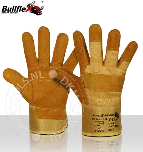 Bullflex Foam gevoerde splitlederen handschoenen mt 11