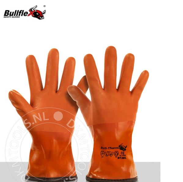 Bullflex Wintergevoerde PVC handschoenen mt 8