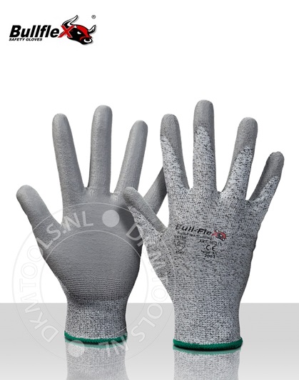 Bullflex Snijbestendige Cut C handschoenen met HDPE liner mt 7