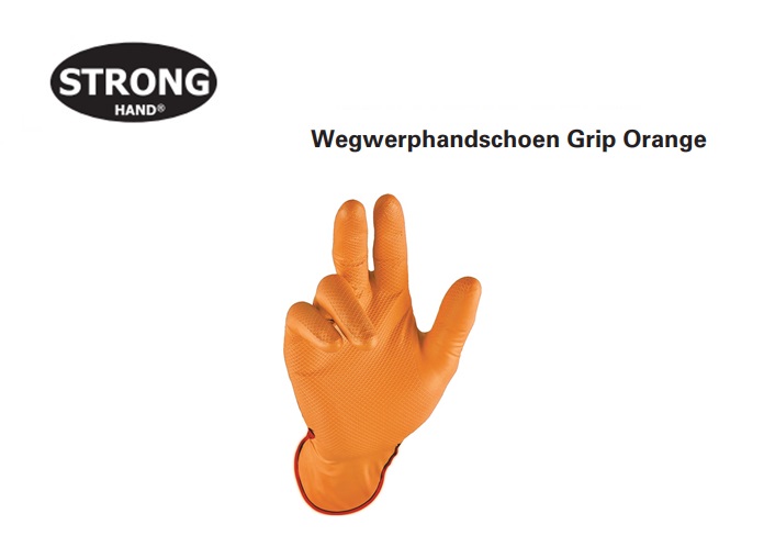 Wegwerphandschoen Grip Orange maat 7