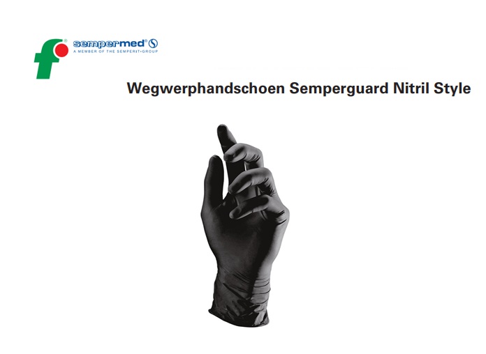 Wegwerphandschoen Semperguard Nitril Style maat S