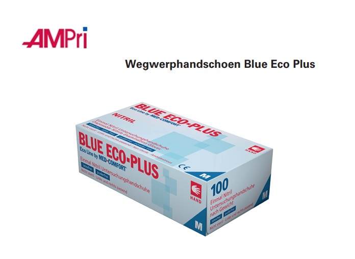 Wegwerphandschoen Blue Eco Plus maat M