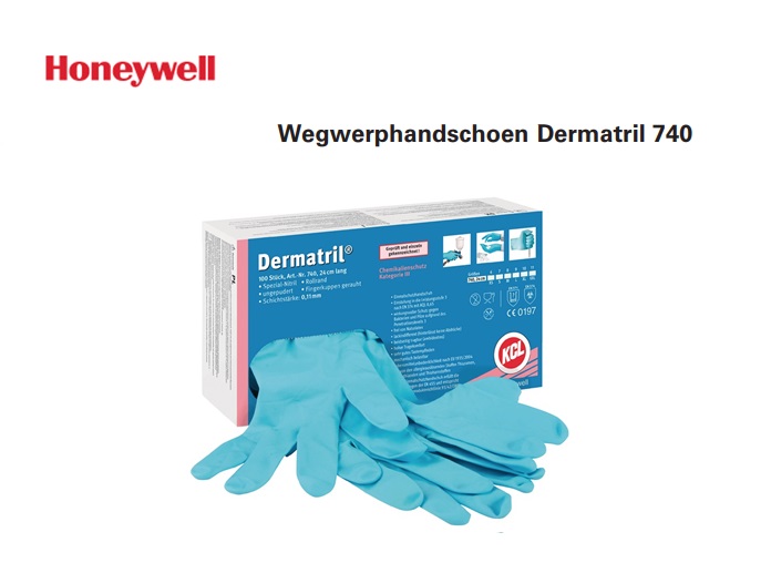 Wegwerphandschoen Dermatril 740 maat 7