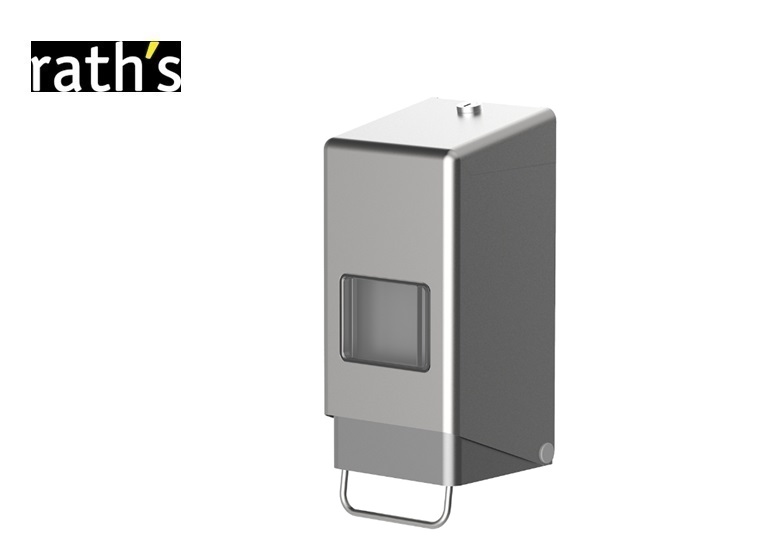 Wanddispenser RVS voor 1 liter flacon lange bedieningshendel | DKMTools - DKM Tools