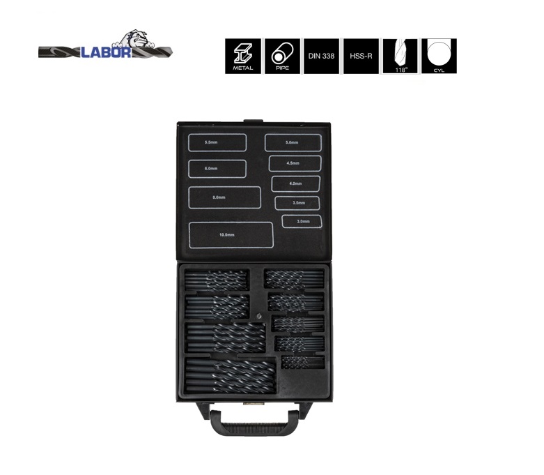Spiraalboren in koffer DIN338 HSS-Co Cobalt 5% 170-delig 1-10mm x0.5mm | DKMTools - DKM Tools
