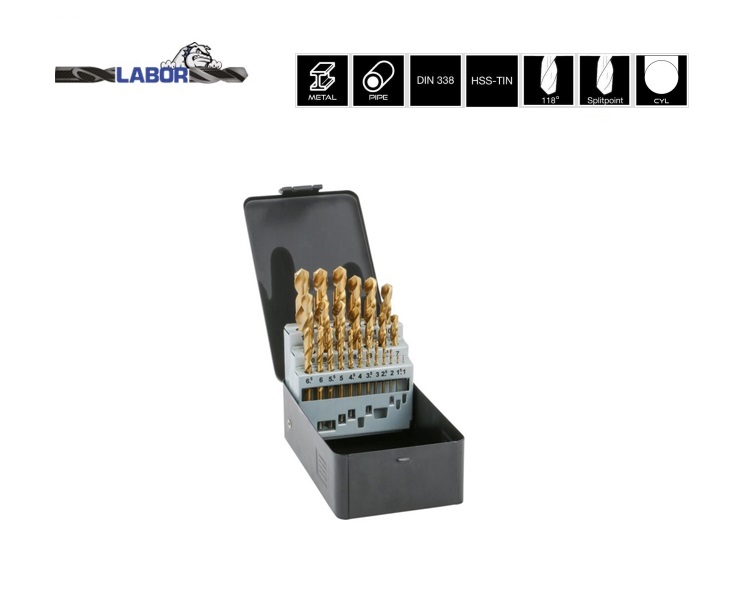 Spiraalboren set HSS-Co DIN 338 Type N Ultimacut 19-delig 1-10mm x0.5mm | DKMTools - DKM Tools