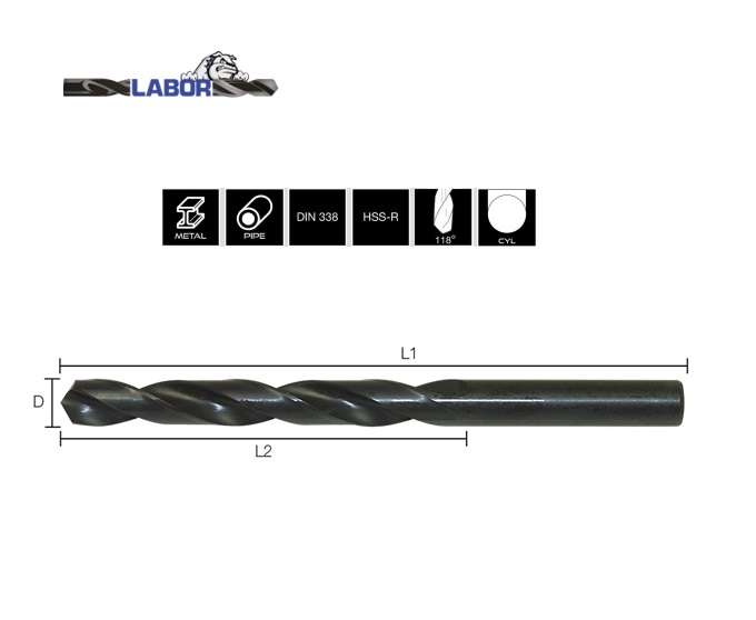 Spiraalboor rolgewalst DIN338 9.7 mm type N, HSS-R | DKMTools - DKM Tools