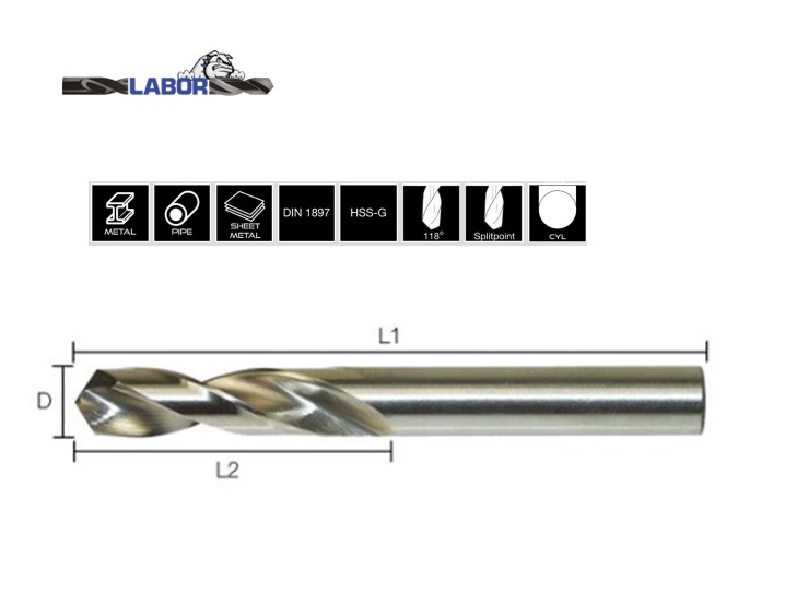 Plaatboor DIN1897 HSS-Co Cobalt 5% 4.0mm | DKMTools - DKM Tools