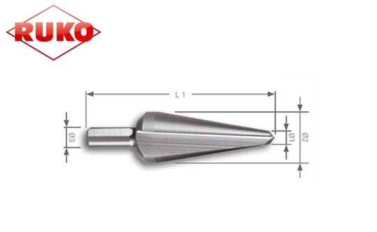 Conische Plaatboor 4,0-20,0 mm HSS TiN | DKMTools - DKM Tools