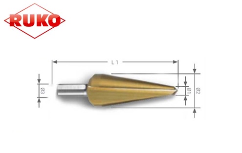 Conische Plaatboor 4,0-20,0 mm HSSE-Co 5 | DKMTools - DKM Tools