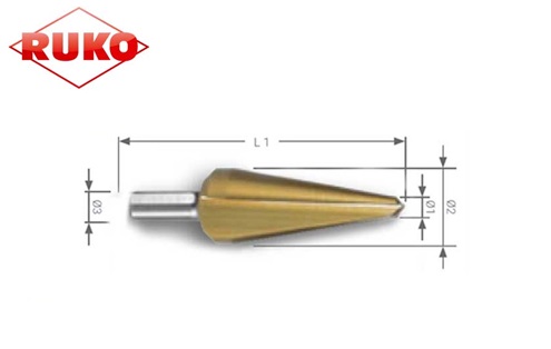 Conische Plaatboor 3,0-14,0 mm HSS CBN geslepen | DKMTools - DKM Tools