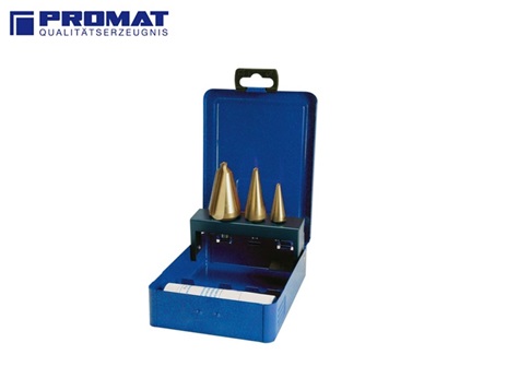 Conische Plaatboren-Set HSS TiN 3-14, 5-20, 16-30,5 mm | DKMTools - DKM Tools